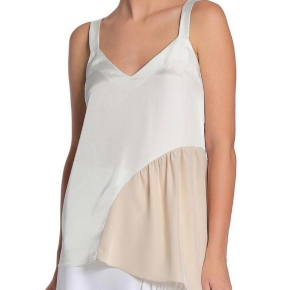NWOT Tibi Colorblock Shirred Cami